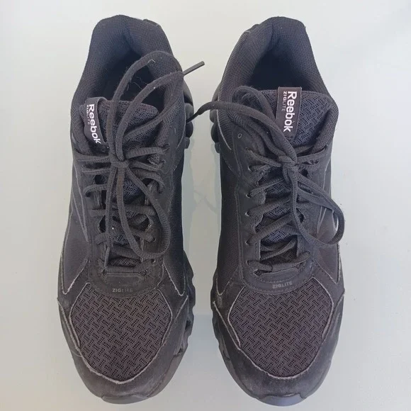 Reebok ZigLite Mens Running Shoes Size 9.5 Black ZigTech V46946 Sneaker - Picture 8 of 11